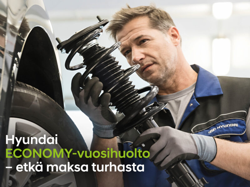 Hyundai ECONOMY-vuosihuolto takuuiän ylittäneille autoille